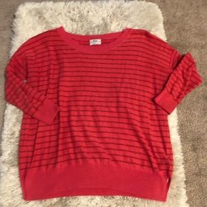 Madewell size XS pink 3/4 length sleeved sweater